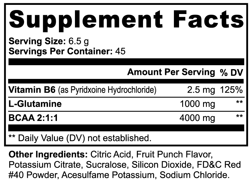 BCAA Powder Fruit Punch